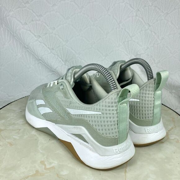 Reebok Nanoflex TR 2.0 Cross Trainer Sneakers 6.5 Sea Spray/White Athletic Shoes - Picture 7 of 12